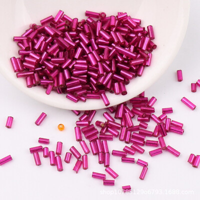 5g 2*4mm 2*6mm ezüst vonalú csőhüvelyek H üveggyöngyök laza távtartó maggyöngyök kézimunka ékszerkészítéshez, kézzel készített barkácsvarrás