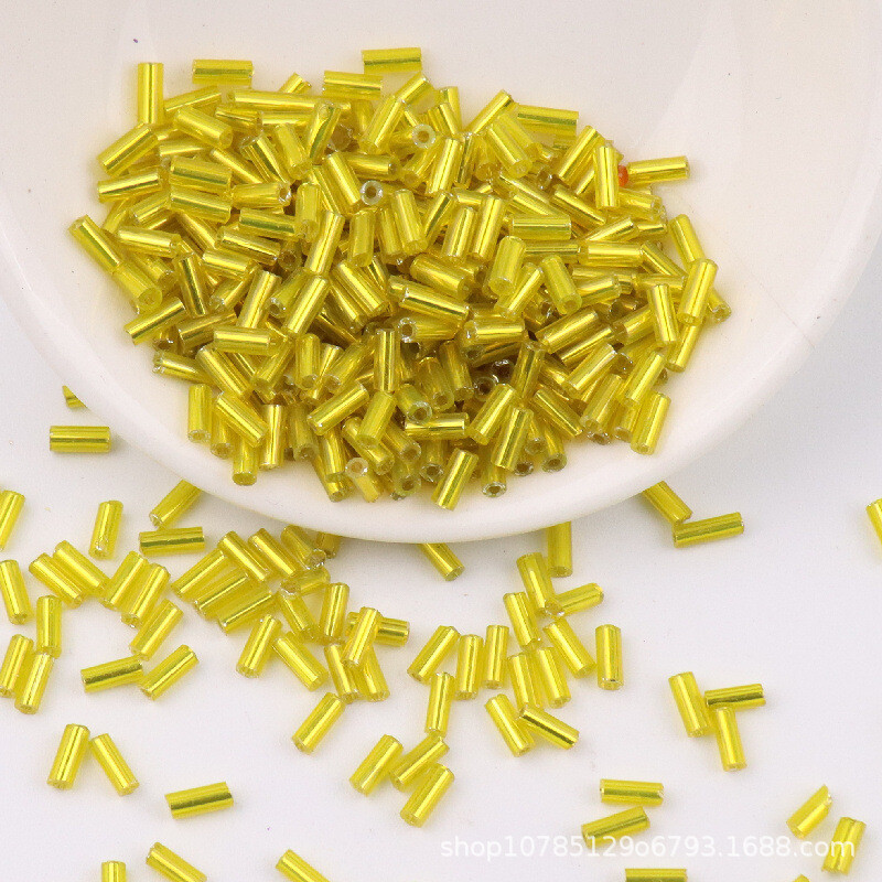 5g 2*4mm 2*6mm ezüst vonalú csőhüvelyek H üveggyöngyök laza távtartó maggyöngyök kézimunka ékszerkészítéshez, kézzel készített barkácsvarrás