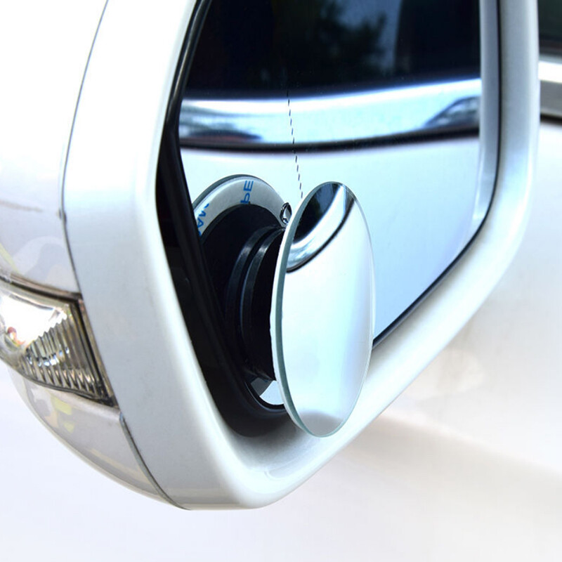 360 fokos HD holttér állítható 2db autó domború visszapillantó tükör autó tolató széles látószögű járműparkoló perem nélküli tükrökhöz