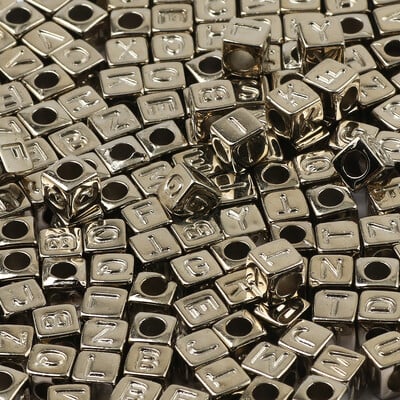 Mărgele acrilice cu litere mixte Mărgele pătrate alfabetizate libere pentru realizarea de bijuterii DIY accesorii pentru colier brățară lucrată manual 6*6mm