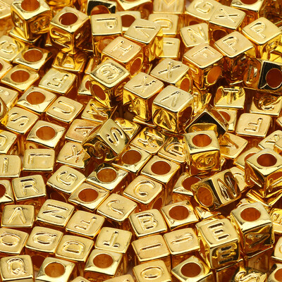 Mărgele acrilice cu litere mixte Mărgele pătrate alfabetizate libere pentru realizarea de bijuterii DIY accesorii pentru colier brățară lucrată manual 6*6mm