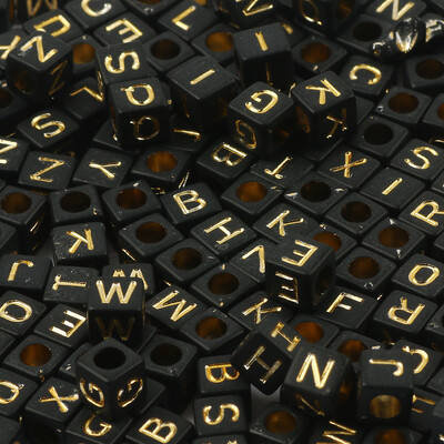 Mărgele acrilice cu litere mixte Mărgele pătrate alfabetizate libere pentru realizarea de bijuterii DIY accesorii pentru colier brățară lucrată manual 6*6mm