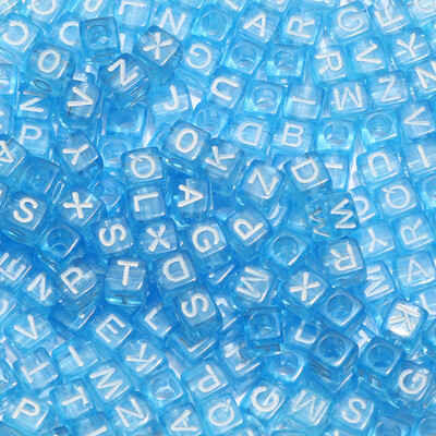 Mărgele acrilice cu litere mixte Mărgele pătrate alfabetizate libere pentru realizarea de bijuterii DIY accesorii pentru colier brățară lucrată manual 6*6mm