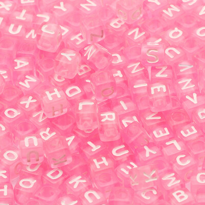 Mărgele acrilice cu litere mixte Mărgele pătrate alfabetizate libere pentru realizarea de bijuterii DIY accesorii pentru colier brățară lucrată manual 6*6mm