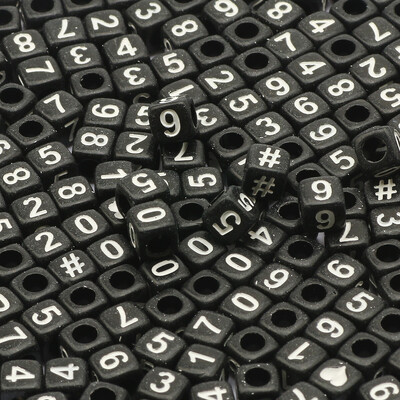 Mărgele acrilice cu litere mixte Mărgele pătrate alfabetizate libere pentru realizarea de bijuterii DIY accesorii pentru colier brățară lucrată manual 6*6mm