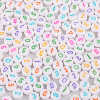 100 buc/lot margele acrilice cu litere englezești mixte margele cu inimă plată cu numere de alfabet pentru bricolaj brelocuri, brățări, colier, bijuterii