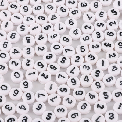 100 buc/lot margele acrilice cu litere englezești mixte margele cu inimă plată cu numere de alfabet pentru bricolaj brelocuri, brățări, colier, bijuterii