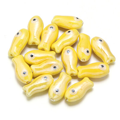 10 buc/lot margele drăguțe în formă de pește Mărgele colorate din ceramică margele libere pentru realizarea de bijuterii, bricolaj, colier, brățări, accesorii cadou