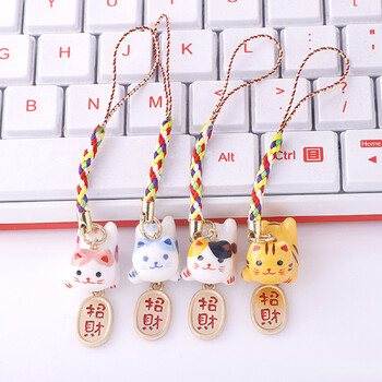 15x21mm Κάθετη τρύπα Lucky Cat Anime Anime Κεραμικές χάντρες για κοσμήματα κατασκευής DIY Βραχιόλια Σκουλαρίκια Κολιέ Πορσελάνινη χάντρα