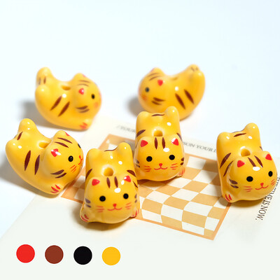 15x21mm vertikálny otvor Lucky Cat Anime Anime keramické korálky na výrobu šperkov DIY náramky náušnice náhrdelník porcelánové korálky
