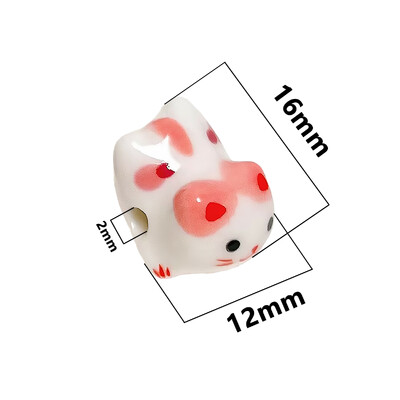 15x21mm vertikálny otvor Lucky Cat Anime Anime keramické korálky na výrobu šperkov DIY náramky náušnice náhrdelník porcelánové korálky