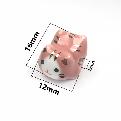 15x21mm vertikálny otvor Lucky Cat Anime Anime keramické korálky na výrobu šperkov DIY náramky náušnice náhrdelník porcelánové korálky