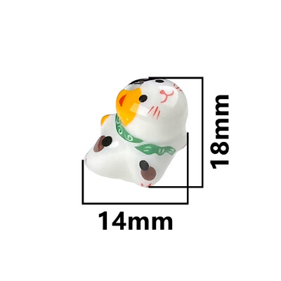 15x21mm vertikálny otvor Lucky Cat Anime Anime keramické korálky na výrobu šperkov DIY náramky náušnice náhrdelník porcelánové korálky