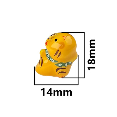 15x21mm vertikálny otvor Lucky Cat Anime Anime keramické korálky na výrobu šperkov DIY náramky náušnice náhrdelník porcelánové korálky