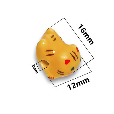 15x21mm vertikálny otvor Lucky Cat Anime Anime keramické korálky na výrobu šperkov DIY náramky náušnice náhrdelník porcelánové korálky