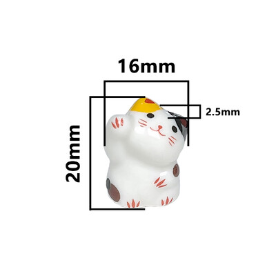 15x21mm vertikálny otvor Lucky Cat Anime Anime keramické korálky na výrobu šperkov DIY náramky náušnice náhrdelník porcelánové korálky