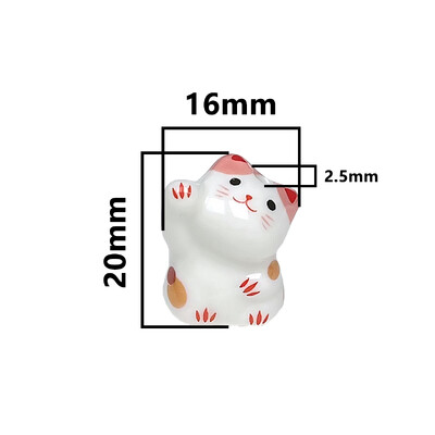 15x21mm vertikálny otvor Lucky Cat Anime Anime keramické korálky na výrobu šperkov DIY náramky náušnice náhrdelník porcelánové korálky
