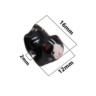 15x21mm vertikálny otvor Lucky Cat Anime Anime keramické korálky na výrobu šperkov DIY náramky náušnice náhrdelník porcelánové korálky