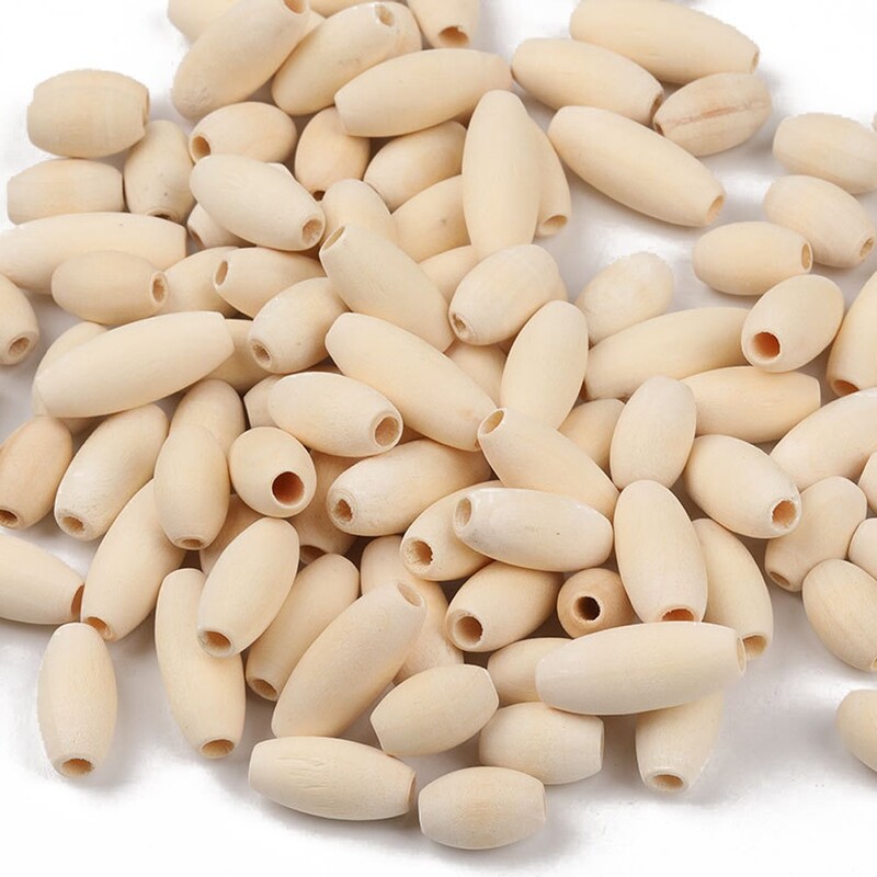 50 bucăți 15/20/25mm margele distanțare din lemn natural ovale, libere, pentru bricolaj, brățări lucrate manual, colier, accesorii pentru fabricarea de bijuterii.