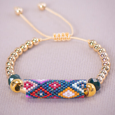 Miyuki rankų darbo austi papuošalai kietos apyrankės vasarą reguliuojamos vario mados bohemiškas žavesys piktos akies amuletas moterims