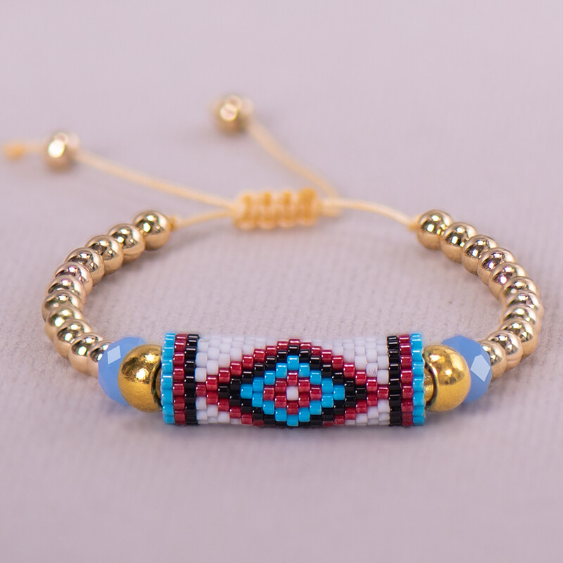 Miyuki rankų darbo austi papuošalai kietos apyrankės vasarą reguliuojamos vario mados bohemiškas žavesys piktos akies amuletas moterims