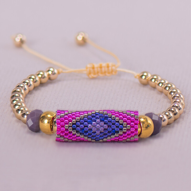 Miyuki rankų darbo austi papuošalai kietos apyrankės vasarą reguliuojamos vario mados bohemiškas žavesys piktos akies amuletas moterims