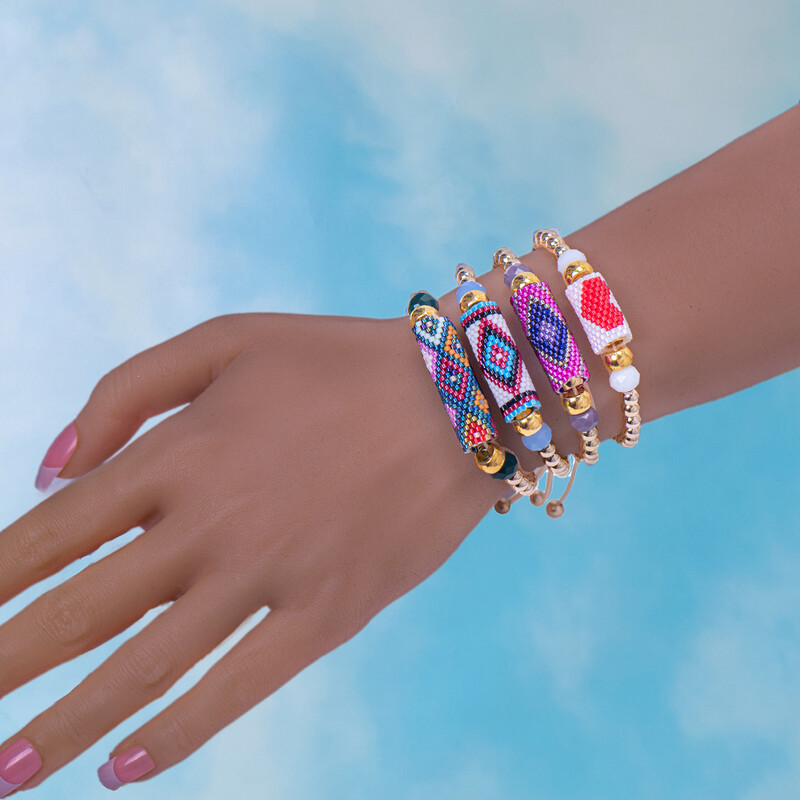 Miyuki rankų darbo austi papuošalai kietos apyrankės vasarą reguliuojamos vario mados bohemiškas žavesys piktos akies amuletas moterims