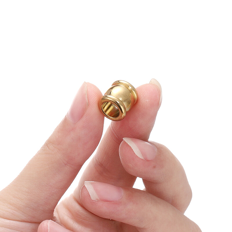 10 bucăți 4-10 mm din oțel inoxidabil de culoare aurie cu gaură mare mărgele de mărgele mărgele vrac pentru bijuterii DIY margele artizanat brățară colier accesorii