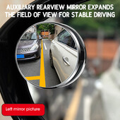 Okvir retrovizora automobila 360 mali okrugli retrovizor za podešavanje mrtvog kuta automobila Ogledalo za vožnju unatrag točka širokokutno ogledalo reflektor
