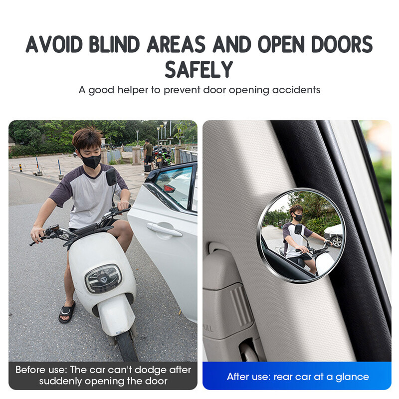 Okvir retrovizora automobila 360 ​​mali okrugli retrovizor za podešavanje mrtvog kuta automobila Ogledalo za vožnju unatrag točka širokokutno ogledalo reflektor