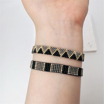 BLUESTAR Nový geometrický dizajnový náramok pre ženy s retiazkou z nehrdzavejúcej ocele Pulseras Mujer Moda Cuff Miyuki náramky veľkoobchod