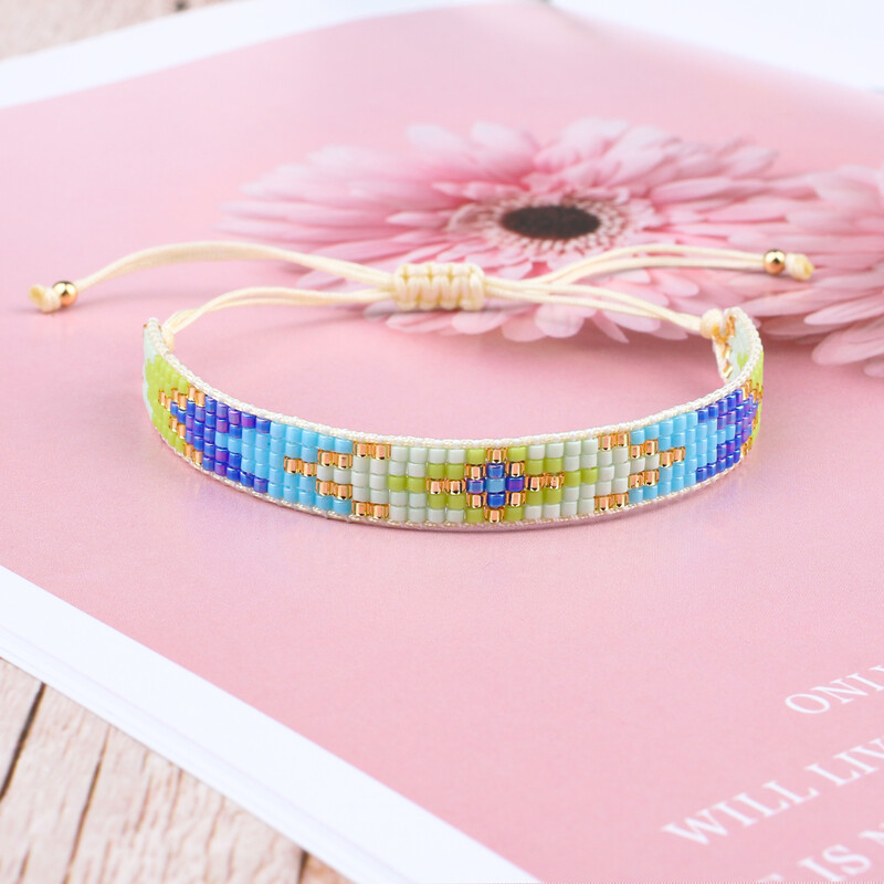 KELITCH új színes Miyuki gyöngyös karkötők, kézzel készített Evil Eye karkötők Charm karkötők nőknek Férfiak