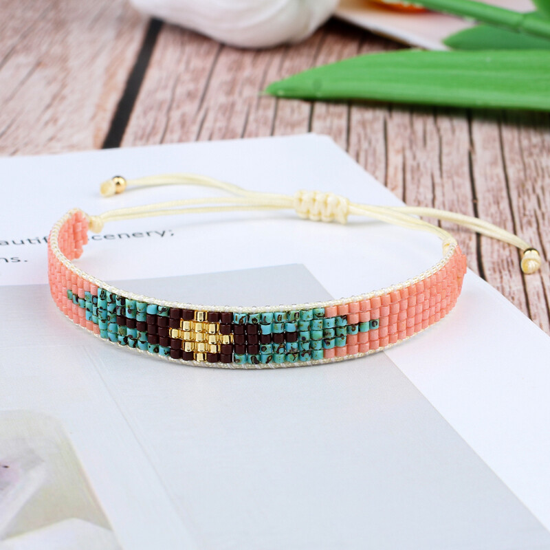 KELITCH új színes Miyuki gyöngyös karkötők, kézzel készített Evil Eye karkötők Charm karkötők nőknek Férfiak