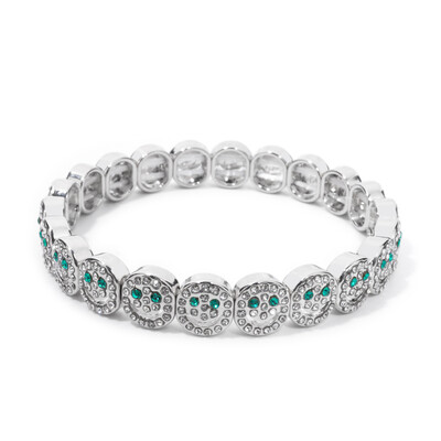 BEUTIFOR lydinio laimingo veido apyrankė moterims, krištoliniai karoliukai, lašinamas aliejus, aukso spalvos apyrankė 2024 m. madingi papuošalai