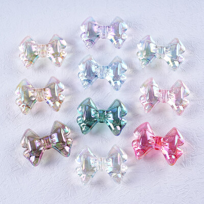 22x28 mm UV prozirna leptir mašna Akrilne perle za izradu nakita Ručni rad DIY Narukvica Ogrlica Telefon Lanac Dodaci