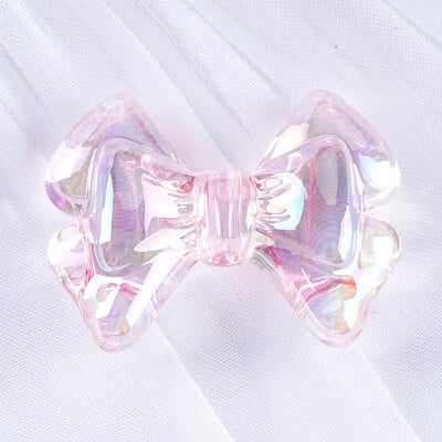 22x28mm UV priehľadné motýlie mašle akrylové korálky na výrobu šperkov vyšívanie DIY náramok náhrdelník retiazka na telefón príslušenstvo