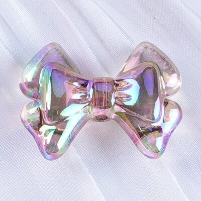 22x28mm UV priehľadné motýlie mašle akrylové korálky na výrobu šperkov vyšívanie DIY náramok náhrdelník retiazka na telefón príslušenstvo