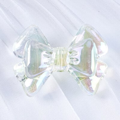 22x28mm UV priehľadné motýlie mašle akrylové korálky na výrobu šperkov vyšívanie DIY náramok náhrdelník retiazka na telefón príslušenstvo