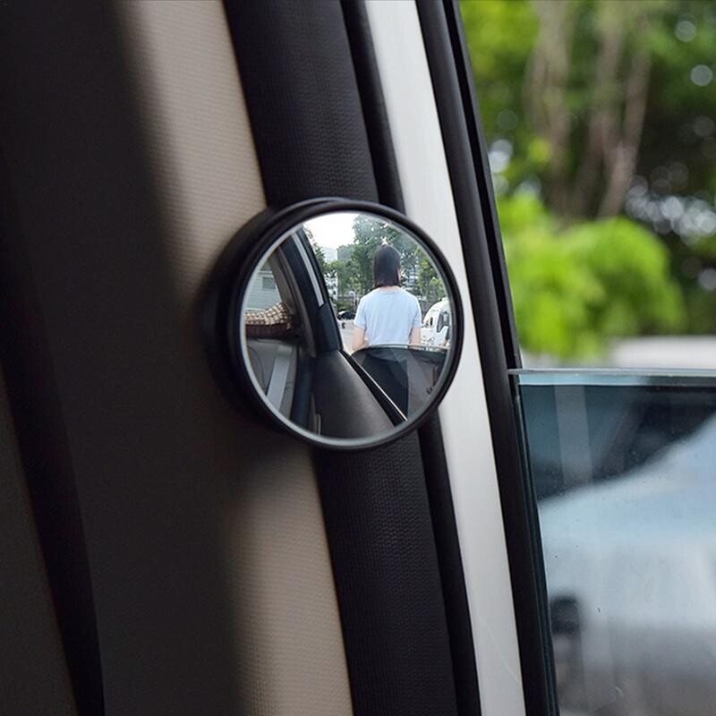 Oglindă pentru punct mort, cu unghi larg reglabil la 360 de grade Oglinzi pentru mașină cu vedere din spate Siguranță îmbunătățită în trafic Vedere cu unghi larg în marșarier