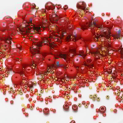 45 g Mješovite veličine šarene češke staklene perle labave okrugle razmaknice perle DIY narukvice privjesci ogrlice perle za izradu nakita