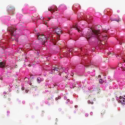 45 g Mješovite veličine šarene češke staklene perle labave okrugle razmaknice perle DIY narukvice privjesci ogrlice perle za izradu nakita