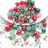 40g Zmiešané farby 2-3mm korálky 8mm krištáľové sklenené okrúhle voľné dištančné korálky na výrobu náramkov, príveskov, náhrdelníkov, remesiel, šperkov