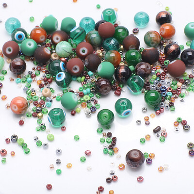 40g Zmiešané farby 2-3mm korálky 8mm krištáľové sklenené okrúhle voľné dištančné korálky na výrobu náramkov, príveskov, náhrdelníkov, remesiel, šperkov