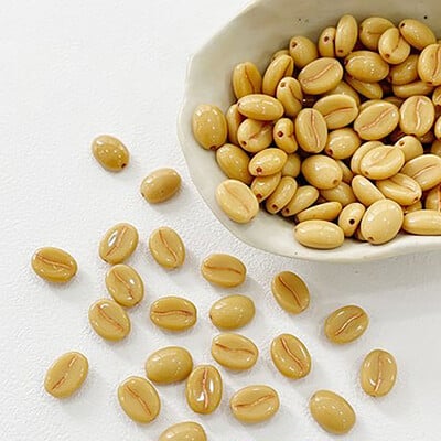 Mărgele de sticlă cehă Mărgele de cafea Mărgele libere Accesorii lucrate manual DIY