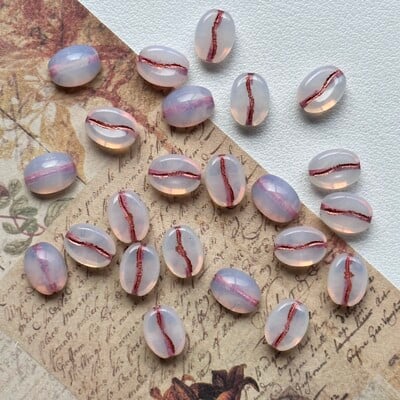 Mărgele de sticlă cehă Mărgele de cafea Mărgele libere Accesorii lucrate manual DIY