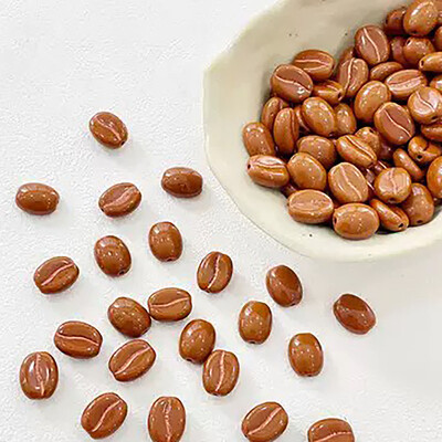 Mărgele de sticlă cehă Mărgele de cafea Mărgele libere Accesorii lucrate manual DIY