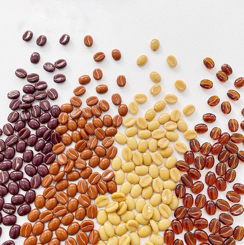 Mărgele de sticlă cehă Mărgele de cafea Mărgele libere Accesorii lucrate manual DIY