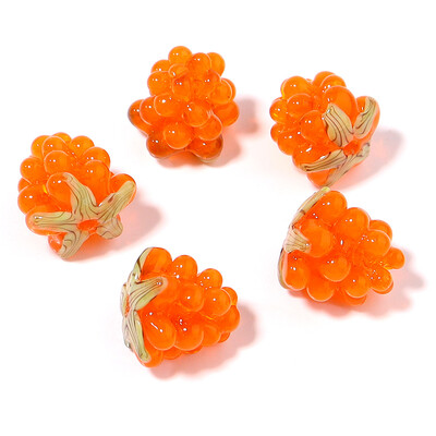 Malinové korálky Lampwork 2 ks/sada ovocných sklenených korálok na prívesky, prívesok, náhrdelník, náramok, výroba svojpomocne, doprava zdarma