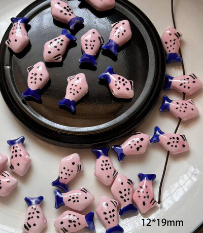 Keramické korálky ružovej série, DIY korálky, náhrdelník, náramok, ručne vyrobené doplnky