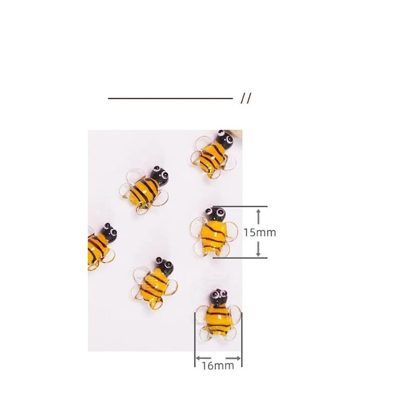 Sklenené korálky, náramok, náhrdelník, príslušenstvo, včela, zviera